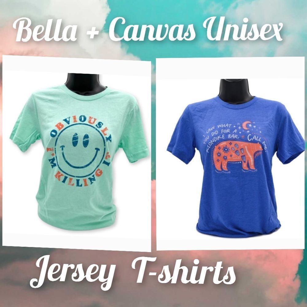 #296 Bella Canvas Unisex Jersey Tshirt Various Colors Available